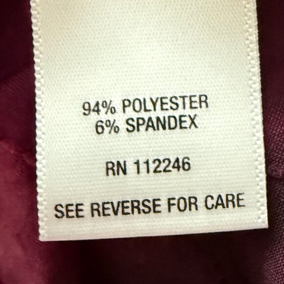 Sami &‎ Jo Burgundy Sequin 3/4 Sleeve Bohemian Button Down Size PM - Picture 6 of 7